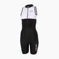 Комбінезон для тріатлону жіночий ZONE3 Lava Long Distance Trisuit black/white/green