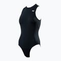 Жіночий злитий купальник ZONE3 OWS Renew High Neck чорний 6
