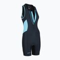 Жіночий триатлонний костюм ZONE3 Activate Trisuit чорний/бірюзовий 2