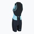 Жіночий триатлонний костюм ZONE3 Activate Trisuit чорний/бірюзовий 3