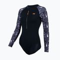 Купальник суцільний жіночий ZONE3 OWS Renew black/grey