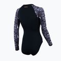 Купальник суцільний жіночий ZONE3 OWS Renew black/grey 2