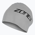 Шапочка для плавання ZONE3 для довгого волосся срібляста