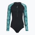 Купальник суцільний жіночий ZONE3 Long Sleeve teal tie dye