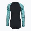 Купальник суцільний жіночий ZONE3 Long Sleeve teal tie dye 2