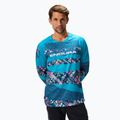 Лонгслів велосипедний чоловічий Endura Patchwork Ltd Printed barra blue