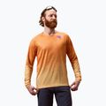Лонгслів велосипедний чоловічий Endura Singletrack Print end orange