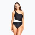 Купальник суцільний жіночий Zoggs Lattice One Shoulder blue / white 7