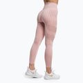 Легінси тренувальні жіночі Gymshark Flawless Shine Seamless pink/white 3