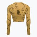 Лонгслів для тренувань жіночий Gymshark Adapt Camo Savanna Seamless Indian yellow 6