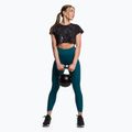 Топ тренувальний жіночий Gymshark KK Twins Raw Crop Top black/grey 2