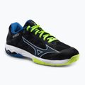 Кросівки для тенісу чоловічі Mizuno Wave Exceed Light AC чорні 61GA2218