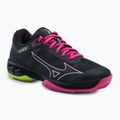 Кросівки для падл-тенісу жіночі Mizuno Wave Exceed Lgtpadel чорні 61GB2223