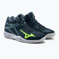 Кросівки волейбольні чоловічі Mizuno Thunder Blade 3 Mid блакитні V1GA217538 5