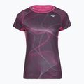 Футболка для бігу жіноча Mizuno Aero Tee gape wine