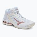 Кросівки волейбольні жіночі Mizuno Wave Voltage Mid білі V1GC216536