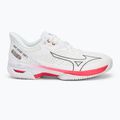 Кросівки тенісні жіночі Mizuno Wave Exceed Tour 5 CC undyed white/quiet shade/opera red 2
