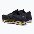 Чоловічі бігові кросівки Mizuno Wave Sky 6 чорний / пасати / золотий ф'южн 3