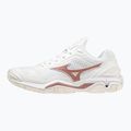 Жіночі гандбольні кросівки Mizuno Wave Stealth V білі/рожеві/білосніжні