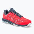 Кросівки для тенісу жіночі Mizuno Wave Exceed Light AC Fierry Coral 2/White/China Blue 61GA221958