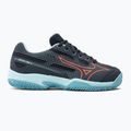 Кросівкі тенісні дитячі Mizuno Exceed Star CC collegiate blue/soleil/tanager/turquoise 2