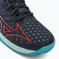 Чоловічі тенісні туфлі Mizuno Wave Exceed Tour 5 CC collegiate blue/soleil/tanager бірюзові 7