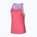 Танк топ для бігу жіночий Mizuno DryAeroFlow Tank sunkissed coral