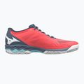 Кросівки для тенісу жіночі Mizuno Wave Exceed Light AC Fierry Coral 2/White/China Blue 61GA221958 11