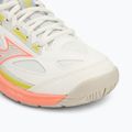 Кросівки тенісні жіночі Mizuno Break Shot 4 AC snow white/ neon flame/ ghost gray 7