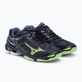 Кросівки баскетбольні Mizuno Wave Voltage evening blue/tech green/lolite 5