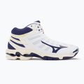 Чоловічі волейбольні кросівки Mizuno Wave Voltage Mid білі/синя стрічка/золото 2