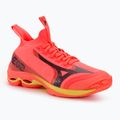 Чоловічі волейбольні кросівки Mizuno Wave Lightning Neo2 неонове полум'я/чорні/болт2