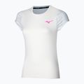 Жіноча тенісна футболка Mizuno Charge Printed Tee біла 3