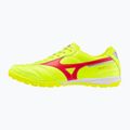 Кросівки футбольні чоловічі Mizuno Morelia Sala Elite TF safety yellow/fiery coral 2/galaxy silver 3