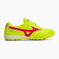Кросівки футбольні чоловічі Mizuno Morelia Sala Elite TF safety yellow/fiery coral 2/galaxy silver 2