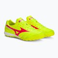 Кросівки футбольні чоловічі Mizuno Morelia Sala Elite TF safety yellow/fiery coral 2/galaxy silver 5