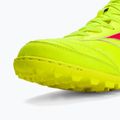 Кросівки футбольні чоловічі Mizuno Morelia Sala Elite TF safety yellow/fiery coral 2/galaxy silver 9