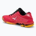 Кросівки для волейболу чоловічі Mizuno Wave Voltage radiant red/white/carrot curl 3