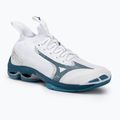 Кросівки для волейболу чоловічі Mizuno Wave Lightning Neo2 white/sailor blue/silver