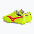 Кросівки футбольні чоловічі Mizuno Morelia II Pro MD safety yellow/fiery coral 2/galaxy silver 3