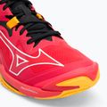 Волейбольні кросівки Mizuno Wave Lightning Z8 сяючі червоні / білі / морквяний завиток 7