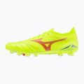 Кросівки футбольні чоловічі Mizuno Morelia Neo IV Β Elite MD safety yellow/fiery coral 2/galaxy silver 3