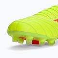 Кросівки футбольні чоловічі Mizuno Morelia Neo IV Β Elite MD safety yellow/fiery coral 2/galaxy silver 9