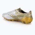 Кросівки футбольні чоловічі Mizuno Αlpha Japan Md white/ge gold/black 3