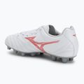 Кросівки футбольні дитячі Mizuno Monarcida Neo III Select Jr MD white/radiant red 3