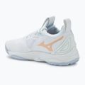 Жіночі волейбольні кросівки Mizuno Wave Momentum 3 білі / темно-синій півонія / персиковий парфе 3