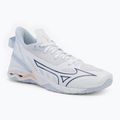Кросівки гандбольні жіночі Mizuno Wave Mirage 5 white/navy peony/peach parfait