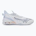 Жіночі гандбольні кросівки Mizuno Wave Mirage 5 білі / темно-синій півонія / персиковий парфе 2