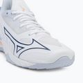 Жіночі гандбольні кросівки Mizuno Wave Mirage 5 білі / темно-синій півонія / персиковий парфе 7