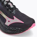 Кросівки для бігу чоловічі Mizuno Wave Rebellion Pro 2 black/silver/pink tetra 7